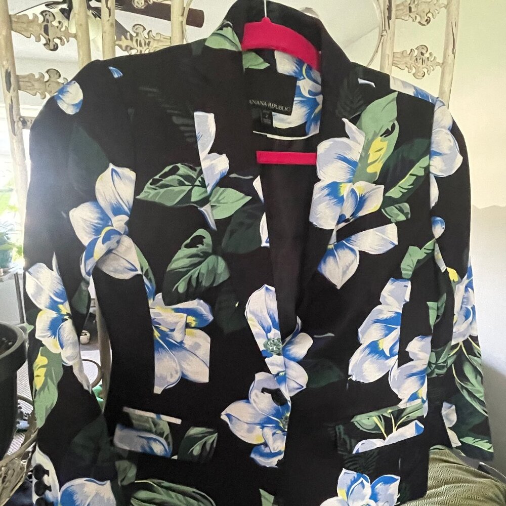 Floral Blazer Banana Republic